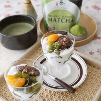 抹茶寒天紅豆芭菲